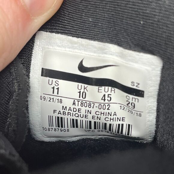 Nike Air Fear of God 1 Raid Fossil Black Athletic Shoes Mens Size 11 AT8087-002 - Picture 8 of 8